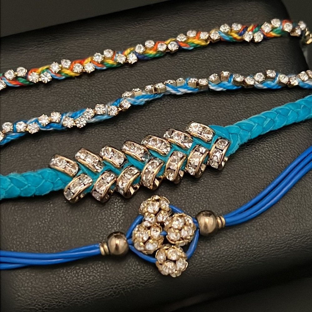 Ettika Handcrafted Rhinestone & Macrame Bracelets - Picture 4 of 5